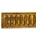 Brass Vishnu Dashavataram Wall Hanging | 13" Superfine Art | 2.1kg Sacred Masterpiece | Handcrafted Temple Design | Jaipurio